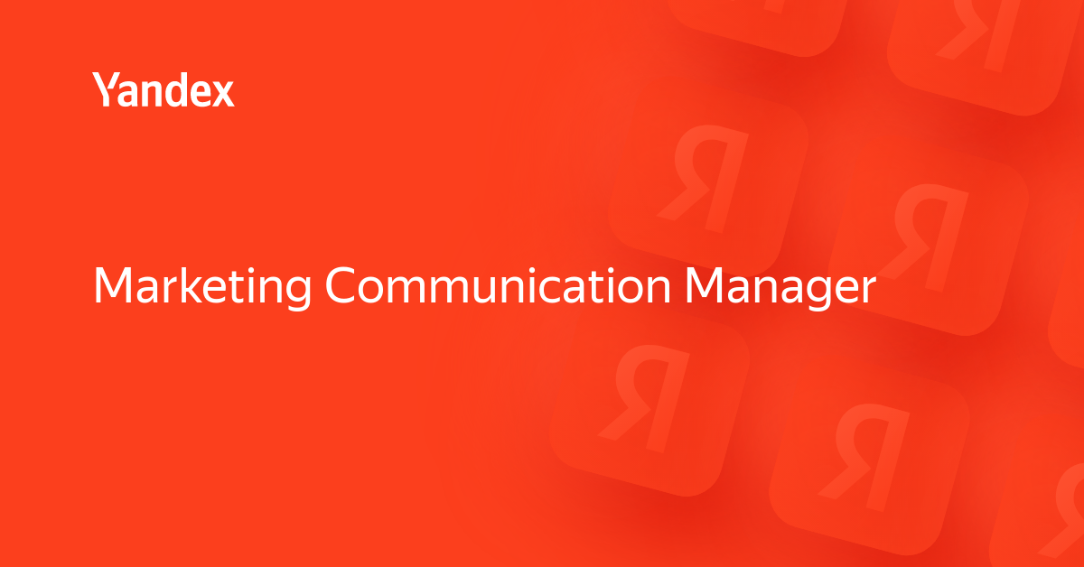 Marketing Communication Manager